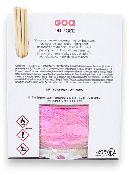 OR ROSE 200 ml | jemná kvetinová púdrová vôňa ruže | aróma difuzér GOA