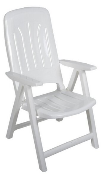 Záhradná stolička - biela