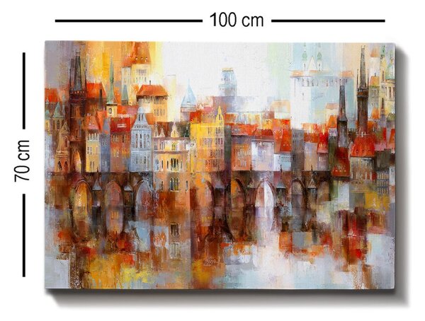 Hanah Home Obraz Staré mesto 70x100 cm