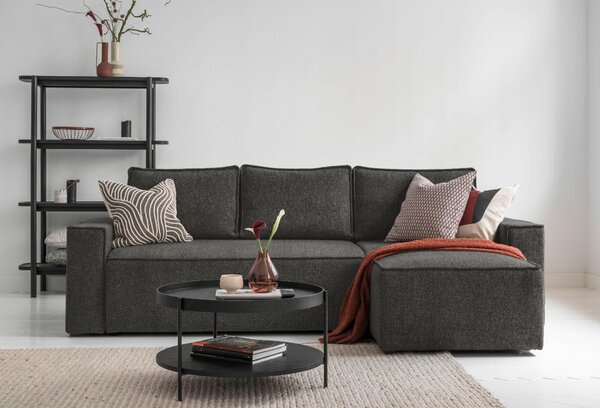 ROHOVÁ SEDAČKA, textil, tmavosivá MID.YOU - Sedačky, Online Only