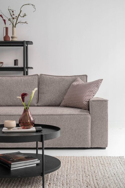 ROHOVÁ SEDAČKA, textil, sivá, biela MID.YOU - Sedačky, Online Only