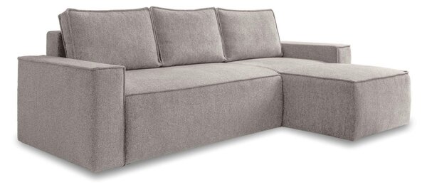 ROHOVÁ SEDAČKA, textil, sivá, biela MID.YOU - Sedačky, Online Only