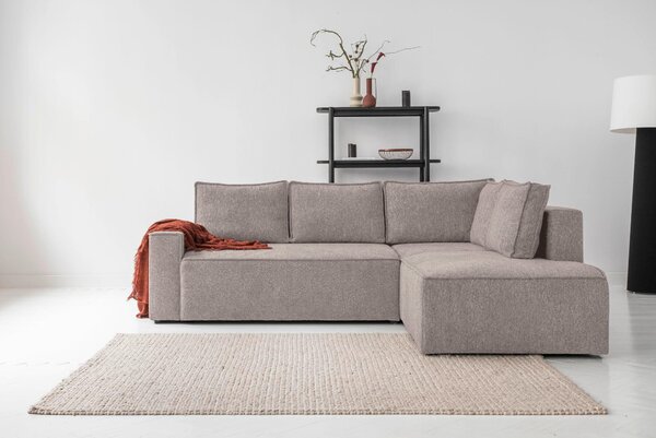 ROHOVÁ SEDAČKA, textil, sivá MID.YOU - Sedačky, Online Only