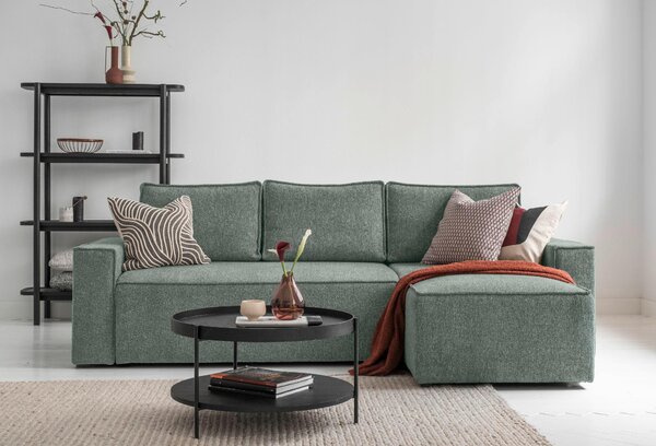 ROHOVÁ SEDAČKA, textil, zelená MID.YOU - Sedačky, Online Only