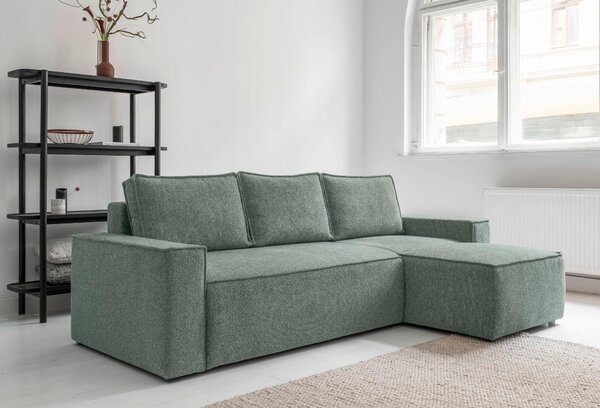 ROHOVÁ SEDAČKA, textil, zelená MID.YOU - Sedačky, Online Only