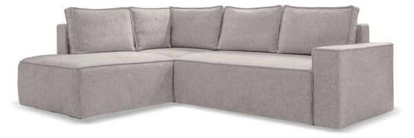 ROHOVÁ SEDAČKA, textil, sivá, biela MID.YOU - Sedačky, Online Only