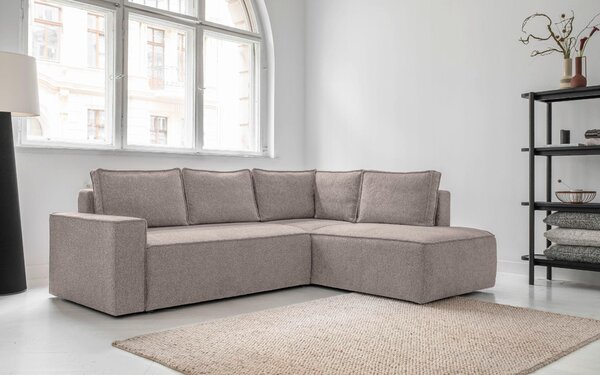 ROHOVÁ SEDAČKA, textil, sivá MID.YOU - Sedačky, Online Only