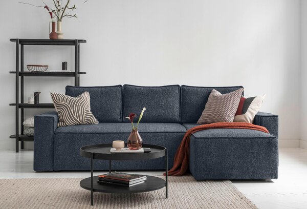 ROHOVÁ SEDAČKA, textil, tmavomodrá MID.YOU - Sedačky, Online Only