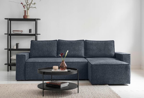 ROHOVÁ SEDAČKA, textil, tmavomodrá MID.YOU - Sedačky, Online Only