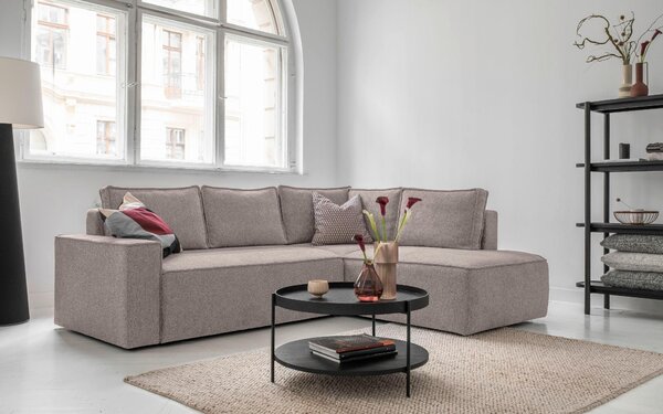 ROHOVÁ SEDAČKA, textil, sivá MID.YOU - Sedačky, Online Only