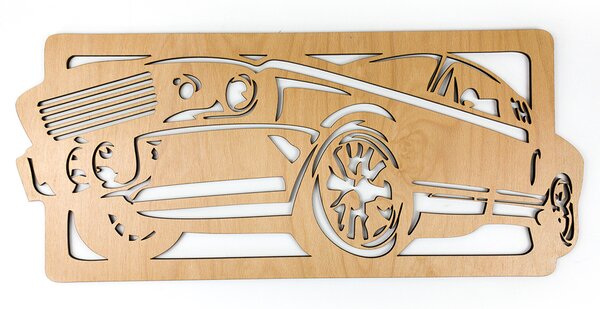 Veselá Stena Drevená nástenná dekorácia Auto