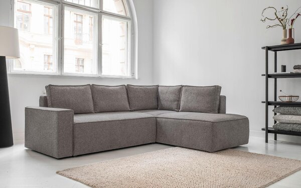 ROHOVÁ SEDAČKA, textil, sivá MID.YOU - Sedačky, Online Only