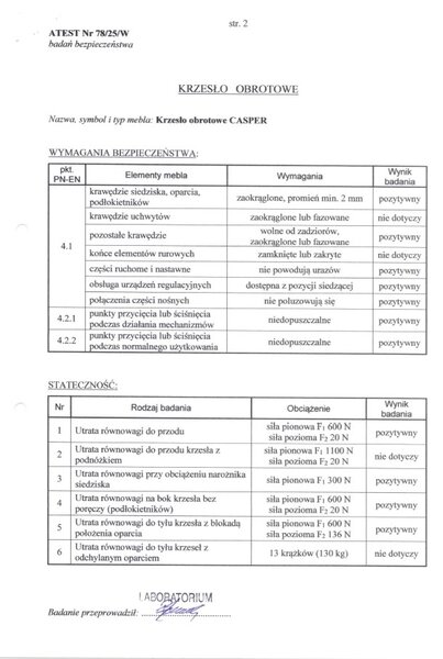 Halmar Kancelárska stolička CASPER čierna