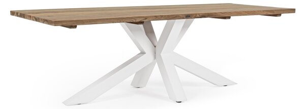 Vonkajší jedálenský stôl RAMSEY Farba: biely
