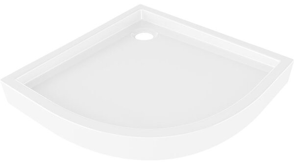 Mexen Flow+ polkruhový sprchový kút 80 x 80 cm, biely lesk - 46Q108080H