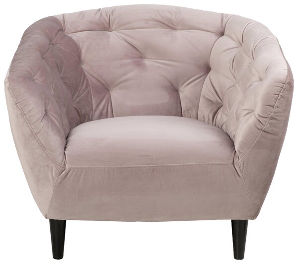 KRESLO CHESTERFIELD, drevo, textil, ružová Ambia Home - Kreslá