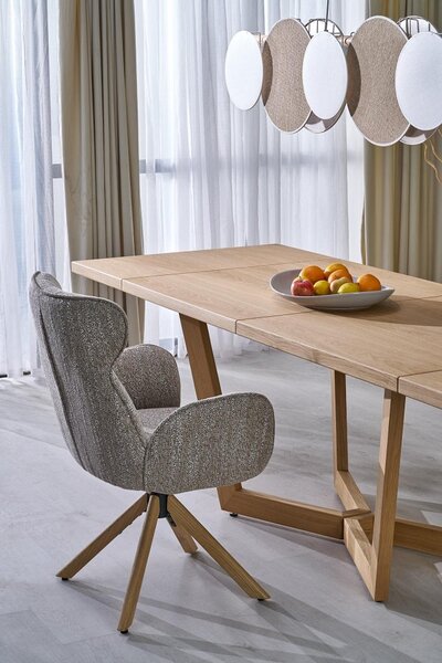 Halmar Rozkladací jedálenský stôl MASSIVE 3 160(250)x90 dub prírodný