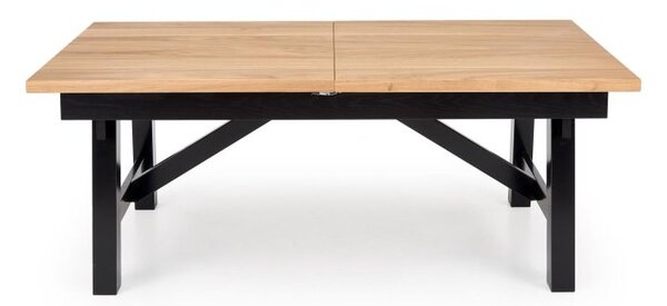 Halmar Rozkladací jedálenský stôl FIESTA 200(280)x100 dub prírodný/čierna