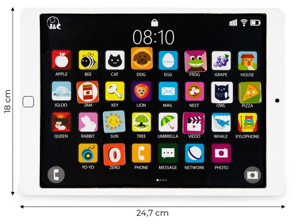 Drevený vzdelávací tablet a magnetická tabuľa ECOTOYS