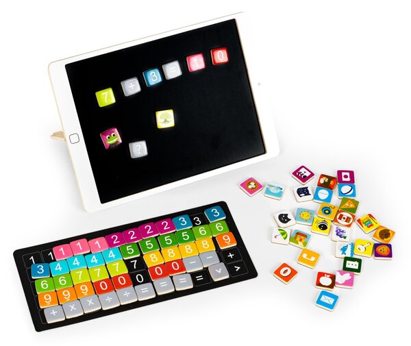 Drevený vzdelávací tablet a magnetická tabuľa ECOTOYS