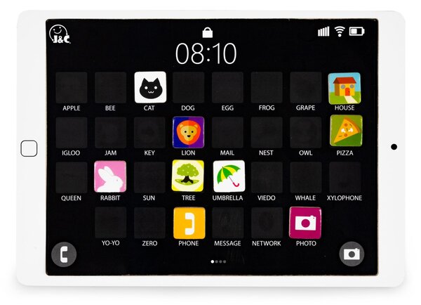 Drevený vzdelávací tablet a magnetická tabuľa ECOTOYS