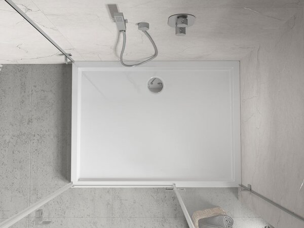 Mexen Flow+ obdĺžniková sprchová vanička 90 x 80 cm, biely lesk - 46R108090H
