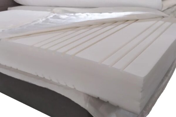 Zltahala.sk Kontinentálna posteľ Emma Premium Home boxspring 200x160 sv. sivá s úložným priestorom