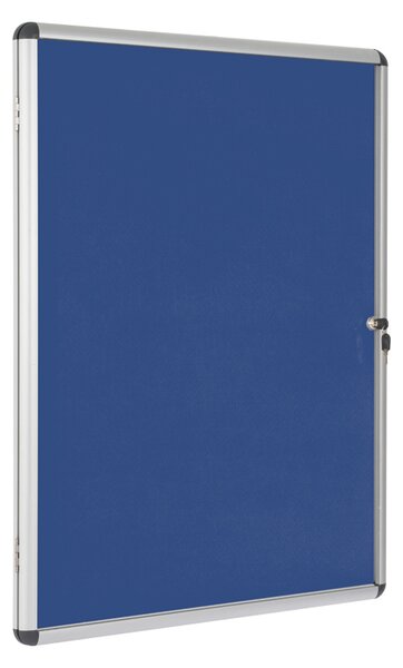 Informačná vitrína s textilným povrchom, modrá, 720 x 980 mm