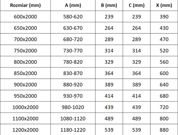 Mexen Exo sklápacie sprchové dvere 65 cm, transparentné, čierne - 816-065-000-70-00