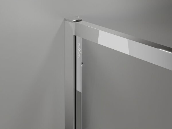 Mexen Exo sprchové dvere výklopné 160 cm, transparentné, chróm - 819-160-000-01-00
