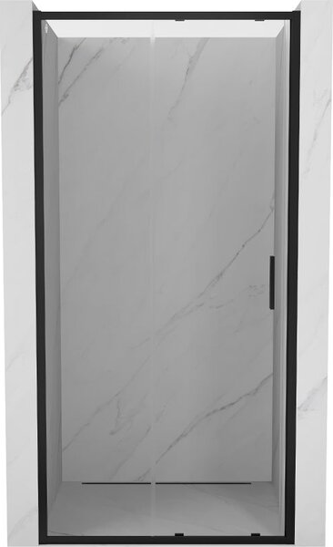 Mexen Exo sprchové dvere posuvné 105 cm, transparentné, čierne - 8151-105-000-70-00