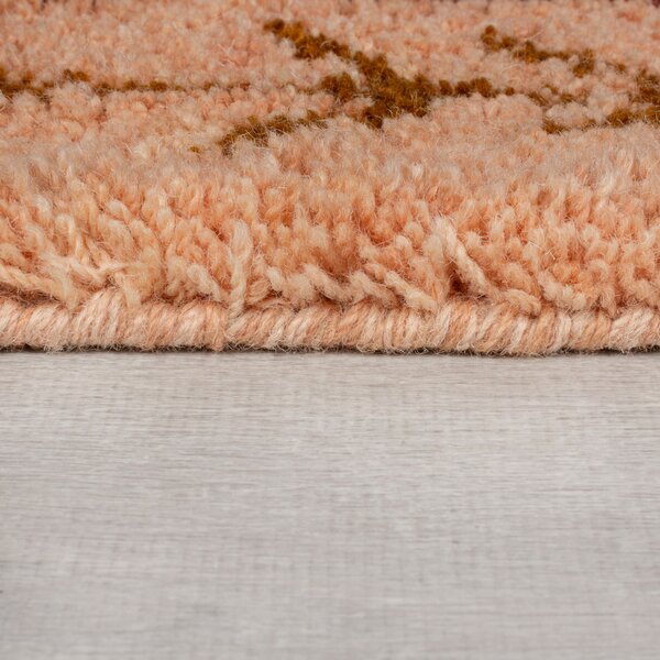 Flair Rugs, Kusový koberec Moroccan Sahara Shaggy, 160x230, oranžová, obývacia izba