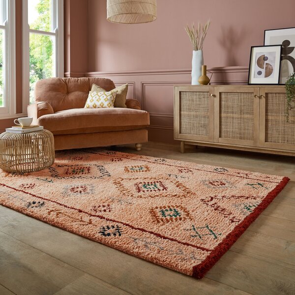 Flair Rugs, Kusový koberec Moroccan Sahara Shaggy, 160x230, oranžová, obývacia izba