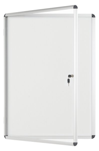 Vnútorná vitrína s bielym magnetickým povrchom, 720 x 980 mm