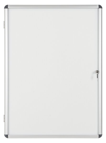 Vnútorná vitrína s bielym magnetickým povrchom, 720 x 980 mm