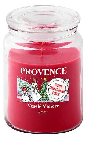Sviečka v skle s viečkom Veselé Vianoce 510 g