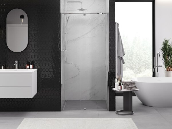Mexen Exo sprchové dvere otváracie 105 cm, transparentné, chróm - 819-105-000-01-00