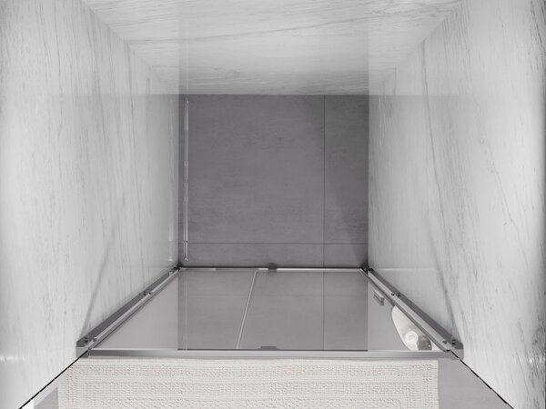 Mexen Exo sprchové dvere otváracie 105 cm, transparentné, chróm - 819-105-000-01-00
