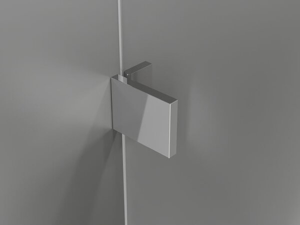 Mexen Lunar L päťuholníková sprchová kabína výkyvná pravá 80 x 80 cm, transparentná, chróm - 831L-080P-080L-01-00-P