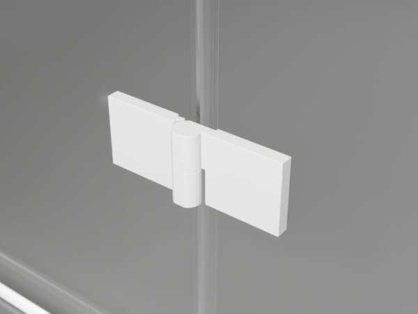 Mexen Lunar sprchové dvere otváracie ľavé 90 cm, transparentné, biele - 834-090-000-20-00-L