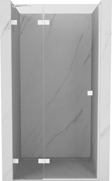 Mexen Lunar sprchové dvere otváracie ľavé 90 cm, transparentné, biele - 834-090-000-20-00-L