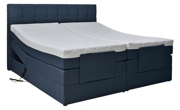 BOXSPRINGOVÁ POSTEĽ, 180/200 cm, modrá Moderano - Postele