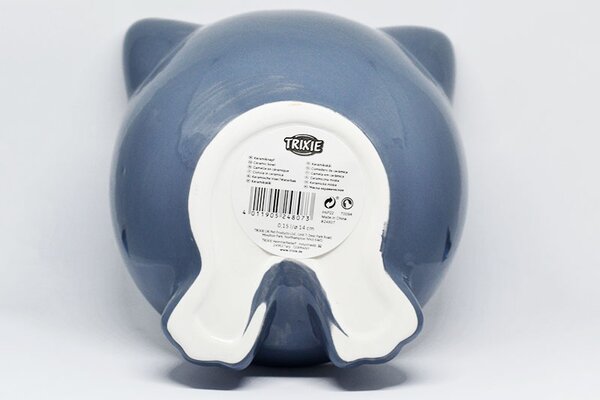 Ergonomická vyvýšená miska v tvare mačky tmavosivá 0.15 l/ø 14 cm, Trixie, Výber Kupujem pre útulkáčov
