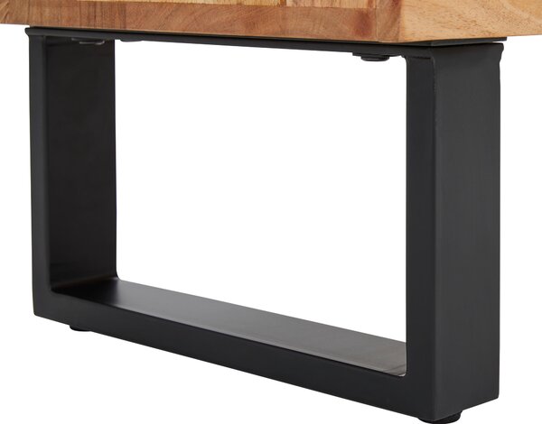 ŠIROKÁ KOMODA, akácia, čierna, farba akácie, 145/76/40 cm Livetastic - Online Only drobný nábytok, Online Only