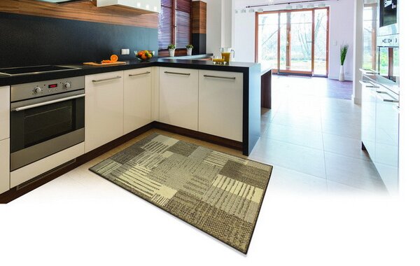 Oriental Weavers, Kusový koberec Sisalo / DAWN 706 / J84N – na von aj na doma, 66x120, béžová, chodba / predsieň