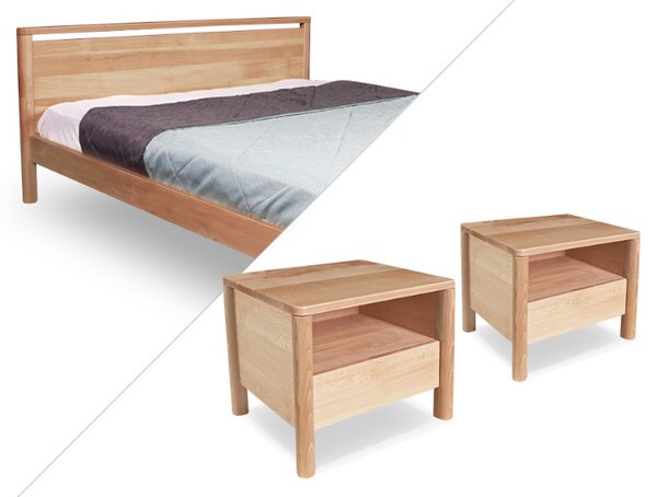 MarLiving Nočný stolík DROP 03 z masívu