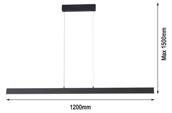 Immax NEO LITE 07234L LED závesné stropné svietidlo TRIANGOLO | 28W integrovaný LED zdroj | 1960lm | 3000-6000K