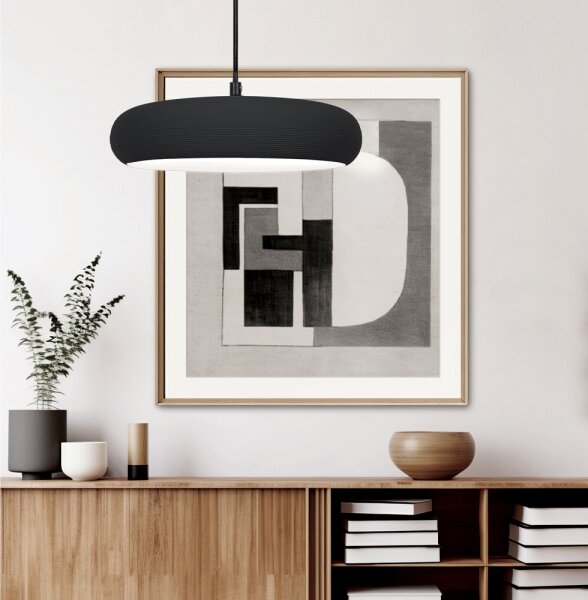 LED luster na lanku LOGAN LED/11W/230V čierny
