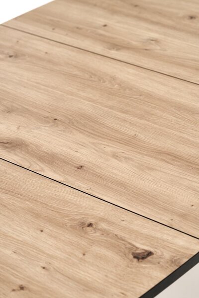 Halmar Rozkladací jedálenský stôl BARRIL 130(170)x80 dub artisan/čierna