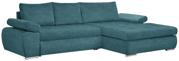 ROHOVÁ SEDAČKA, textil, petrolejová Carryhome - Sedačky